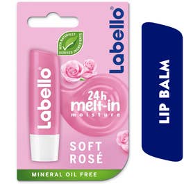 Labello Moisturizing Lip Balm, Soft Rose, 4.8G