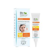 biobalance aknsun mattifying spf 50+ sunblock 40ml
