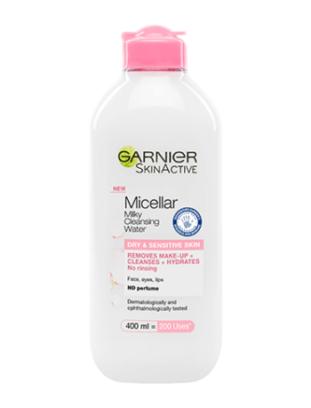 Garnier Micellar Water With Milk Cleanser & Make Up Remover 400ml