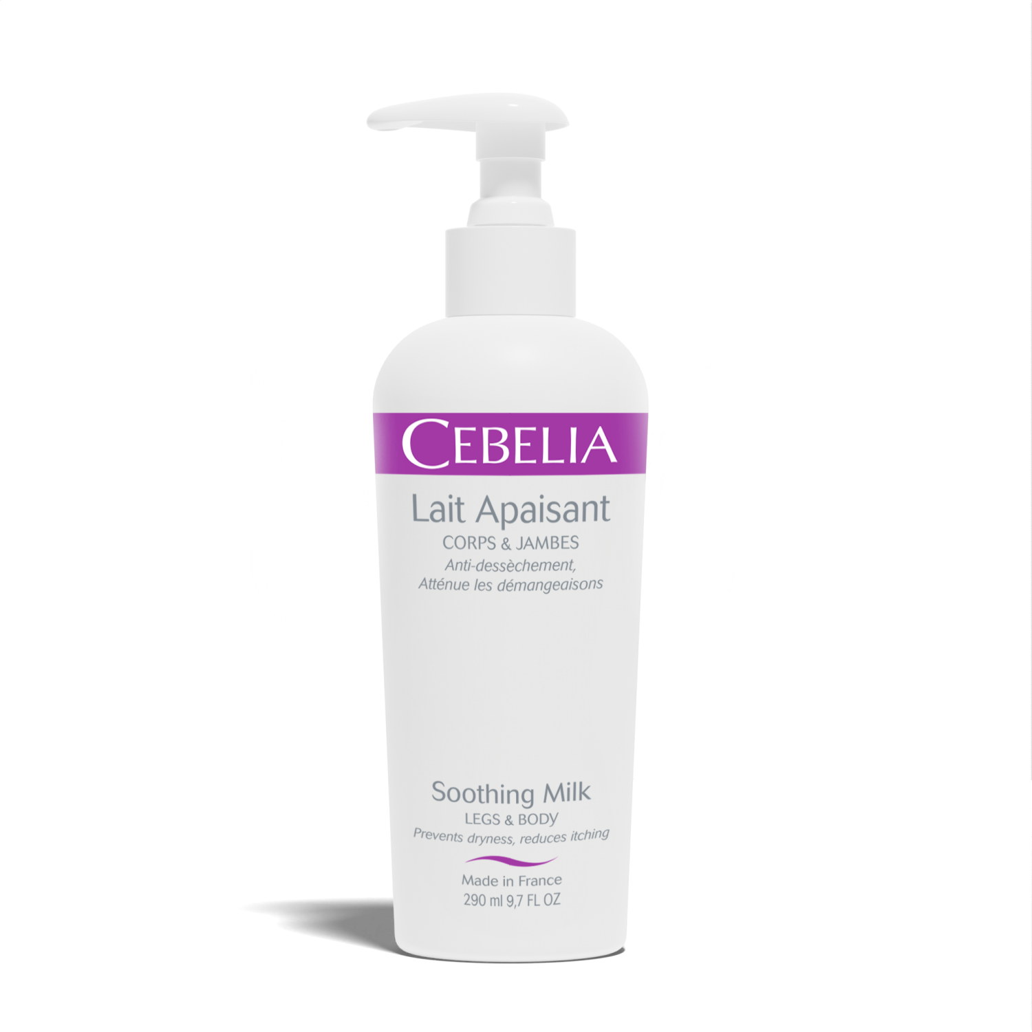 Cebelia Legs & Body Soothing Milk With Pump 290ml Cebelia Legs & Body Soothing Milk With Pump 290ml