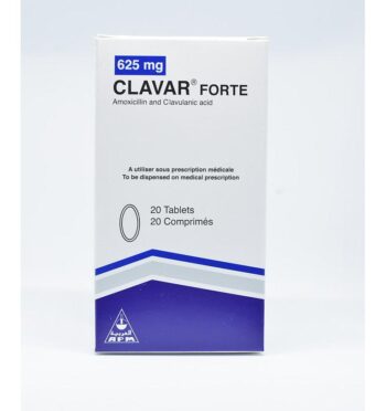 Clavar Forte 625mg 20 Tablets