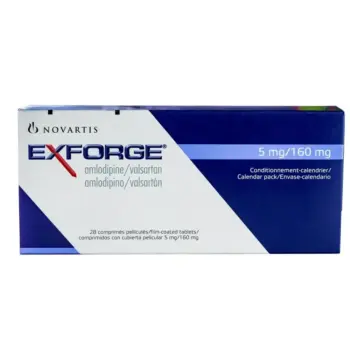 Exforge 5mg/160mg 28 Tablets
