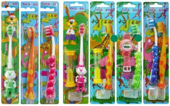 Foramen Junior Animal Toys Kids Toothbrush 2 Pcs
