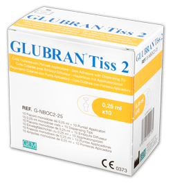 Glubran Tiss 2 Sterile Wound Adhesive 0.25 ml 10 Ampoules