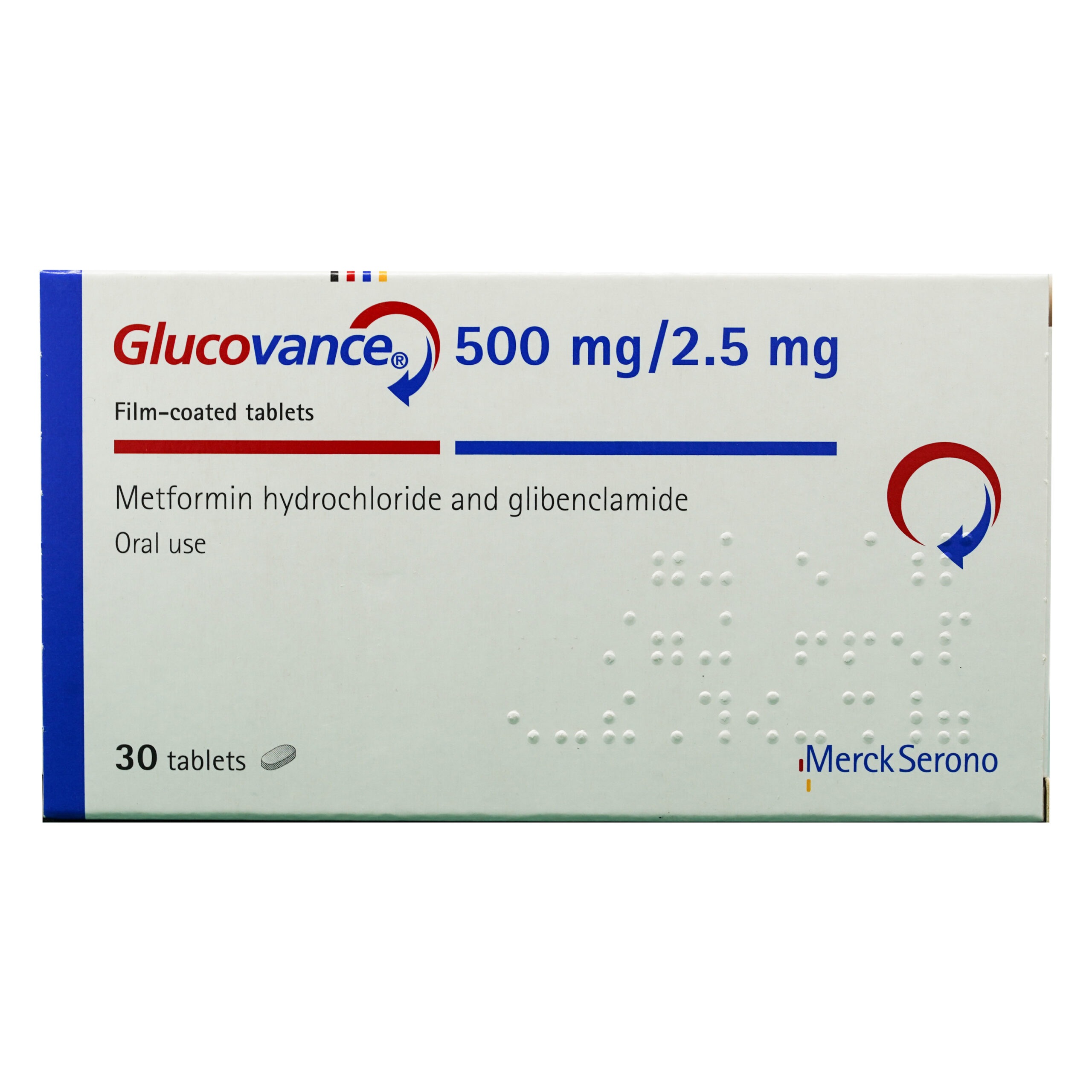 Glucovance 30 Tablets Glucovance 500mg/2.5mg 30 Tablets