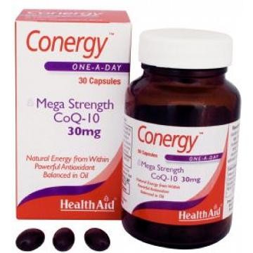 Health Aid Conergy CoQ-10 30mg 30 Capsules Health Aid Conergy CoQ-10 30mg 30 Capsules