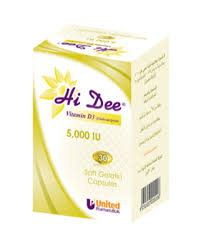 Hi Dee Vitamin D3 5,000 IU 30 Capsules