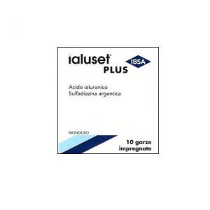 Ialuset Plus Burns & Wounds 10 Gauze Pads