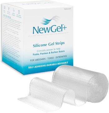 NewGel+ Silicone Gel Anti Scar Abdomen Strip 5.1*6 cm