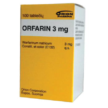 Orfarin 3mg 100 Tablets