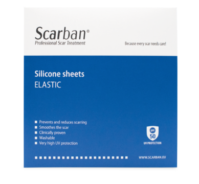Scarban Elastic Breast Scar Treatment Silicon Sheet Scarban Elastic Breast Scar Treatment Silicon Sheet