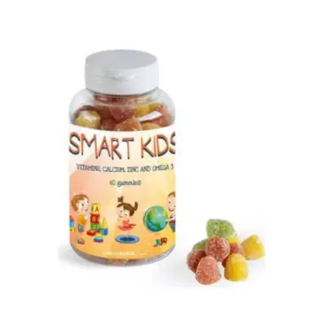 Smart Kids Calcium , Zn And Omega 3 60 Gummies