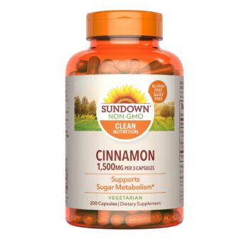 Sundown Cinnamon 500mg 200 Capsules