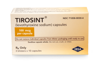 Tirosint 100mcg 100 Capsules