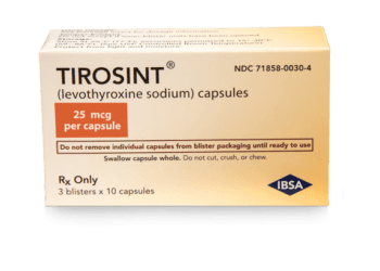 Tirosint 25mcg 100 Capsules