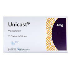 Unicast 4mg 30 Chewable Tablets