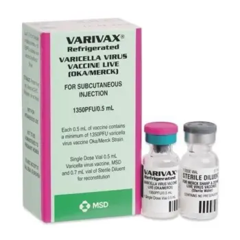 Varivax Varicella Virus Vaccine 0.5ml Vial