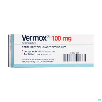 Vermox 100mg 6 Tablets