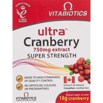 Vitabiotics Ultra Cranberry 750mg 30 Tablets