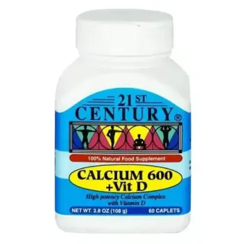 21st Century Calcium 600 + D 60 Tablets