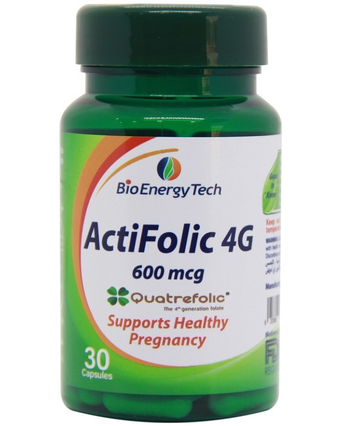 Bio Energy ActiFolic 4G 600 mcg 30 Capsules Bio Energy ActiFolic 4G 600 mcg 30 Capsules