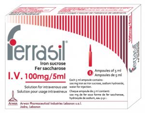 Ferrasil 100 mg 5ml Intra Venous 5 Injection