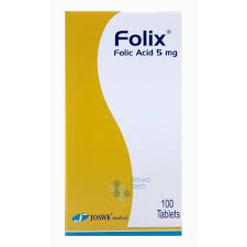 Folix 5 mg 100 Tablets