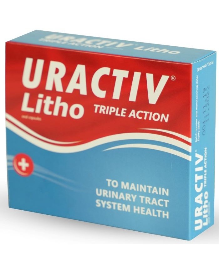 Uractiv Litho Triple Action 30 Capsules Uractiv Litho Triple Action 30 Capsules
