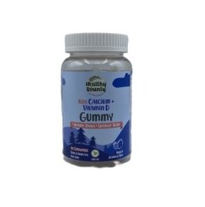 Healthy Bounty Kids Calcium and Vitamin D 60 Gummies