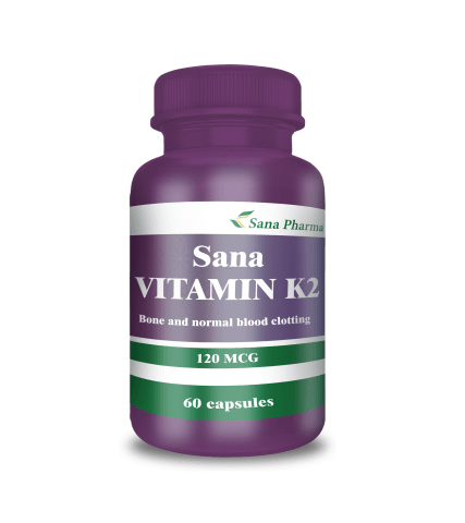 Sana Vitamin K2 120mcg 60 Capsules Sana Vitamin K2 120mcg 60 Capsules