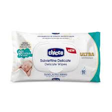 Chicco Delicate Baby Moments( Sensitive ) Baby Wipes 60Pcs