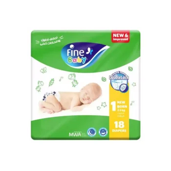 Fine Baby Super Novo Mini (1) New Born 18 Baby Diapers