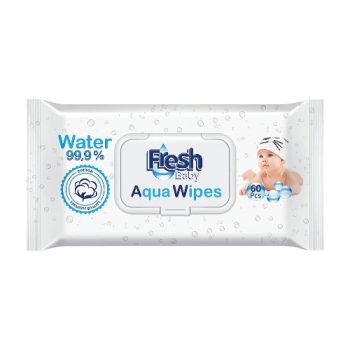 Fresh Baby 99 % Aqua Wipes 60 Pcs