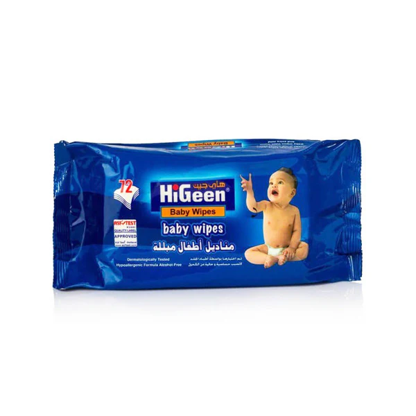 Higeen Baby Wipes 72 Pcs Higeen Baby Wipes 72 Pcs