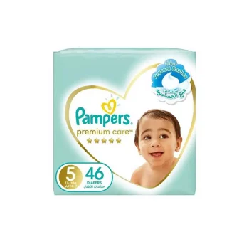 Pampers Premium Double (5) 46 Baby Diapers