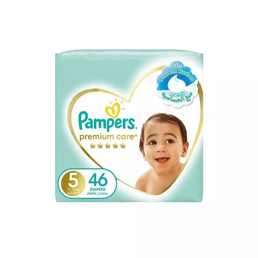 Pampers Premium Double (5) 46 Baby Diapers Pampers Premium Double (5) 46 Baby Diapers