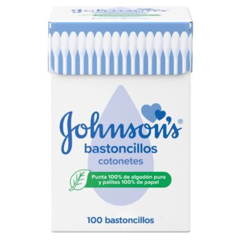 Johnsons Ear Cotton buds/Ear Swabs Square Box 100 Pcs