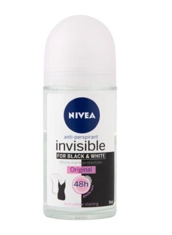 Nivea Invisible Black and White Deodorant Roll On For Women 50ml