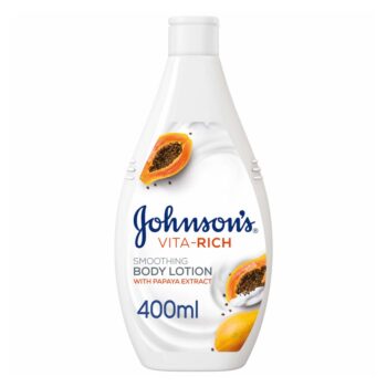 Johnsons Vita-Rich Smoothing Body Lotion 400ml - Papaya Extract