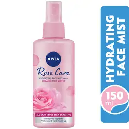 Nivea Hydrating Face Mist, Organic Rose, 150Ml