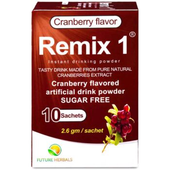 Remix 1 Cranberry Extract 500 mg Sugar Free 10 sachets