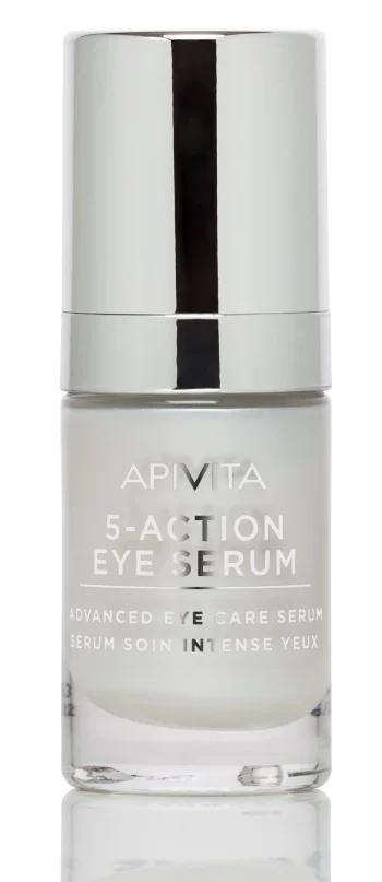 Apivita 5-Action Eye Serum 15ml سيروم محيط العين لتقليل التجاعيد والهالات