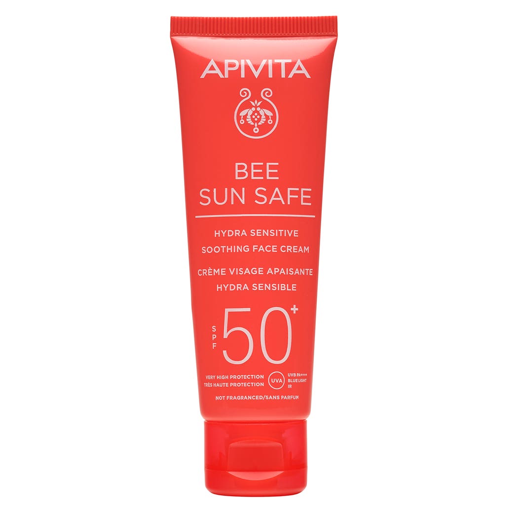 Apivita Bee Sun SPF 50+ Hydra Soothing Face Cream 50 ml Apivita Bee Sun SPF 50+ Hydra Soothing Face Cream 50 ml