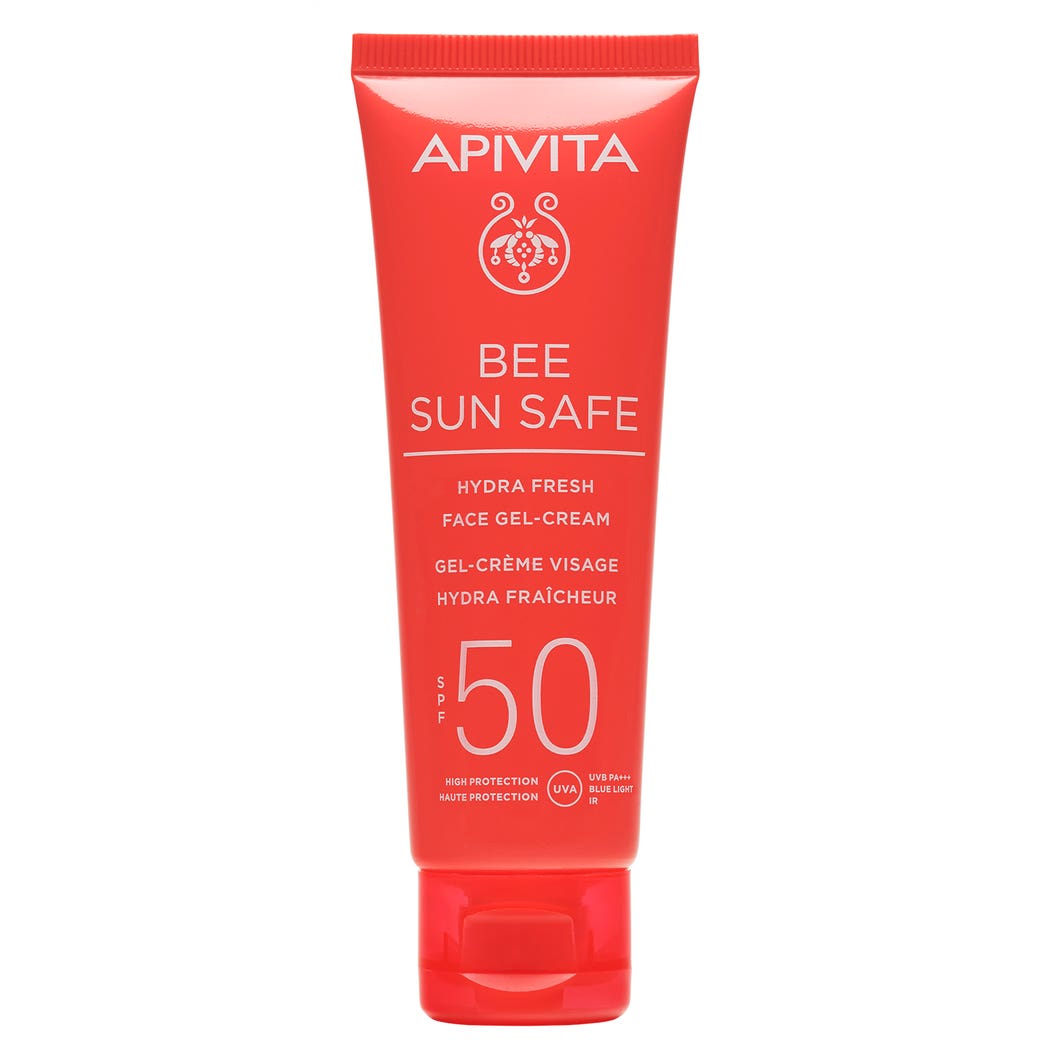 Apivita Bee Sun Safe SPF 50 Hydra Fresh Face Gel-Cream 50 ml Apivita Bee Sun Safe SPF 50 Hydra Fresh Face Gel-Cream 50 ml