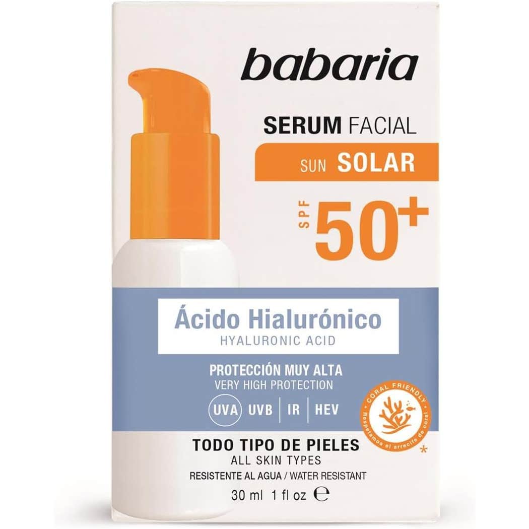 Babaria Hyaluronic Acid Facial Sunscreen Serum SPF 50 - 30ml Babaria Hyaluronic Acid Facial Sunscreen Serum SPF 50 - 30ml