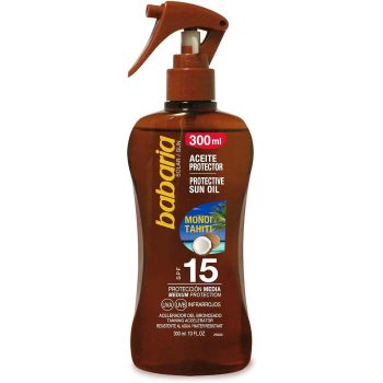 Babaria Protective Sun Oil Monoi Tahiti SPF15 - 300ml
