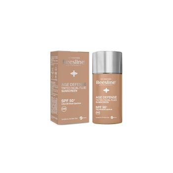 Beesline Age Defense Tinted Facial Fluid Sunscreen Spf 50