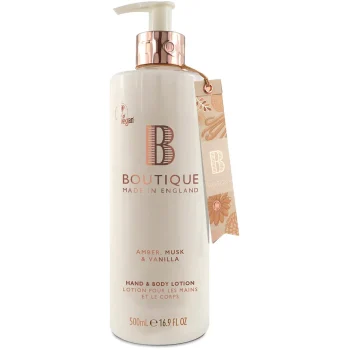 Boutique Amber Musk and Vanilla Body Lotion 500ml