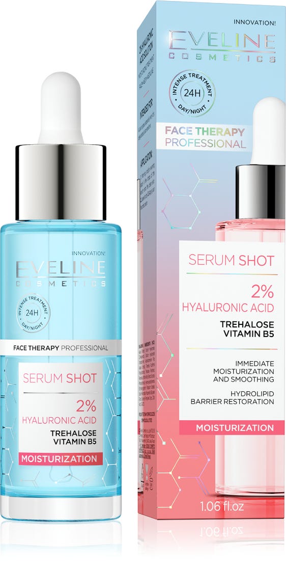 Eveline Serum Shot 2% Hyaluronic Acid Moisturization 30ml Eveline Serum Shot 2% Hyaluronic Acid Moisturization 30ml
