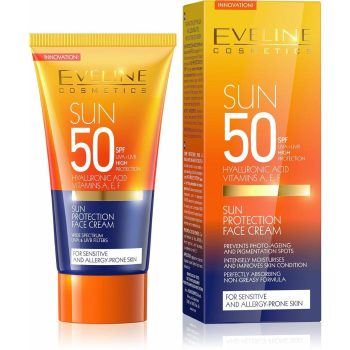 Eveline Sun Protection Face Cream Spf50 Sensetive Skin 50ml